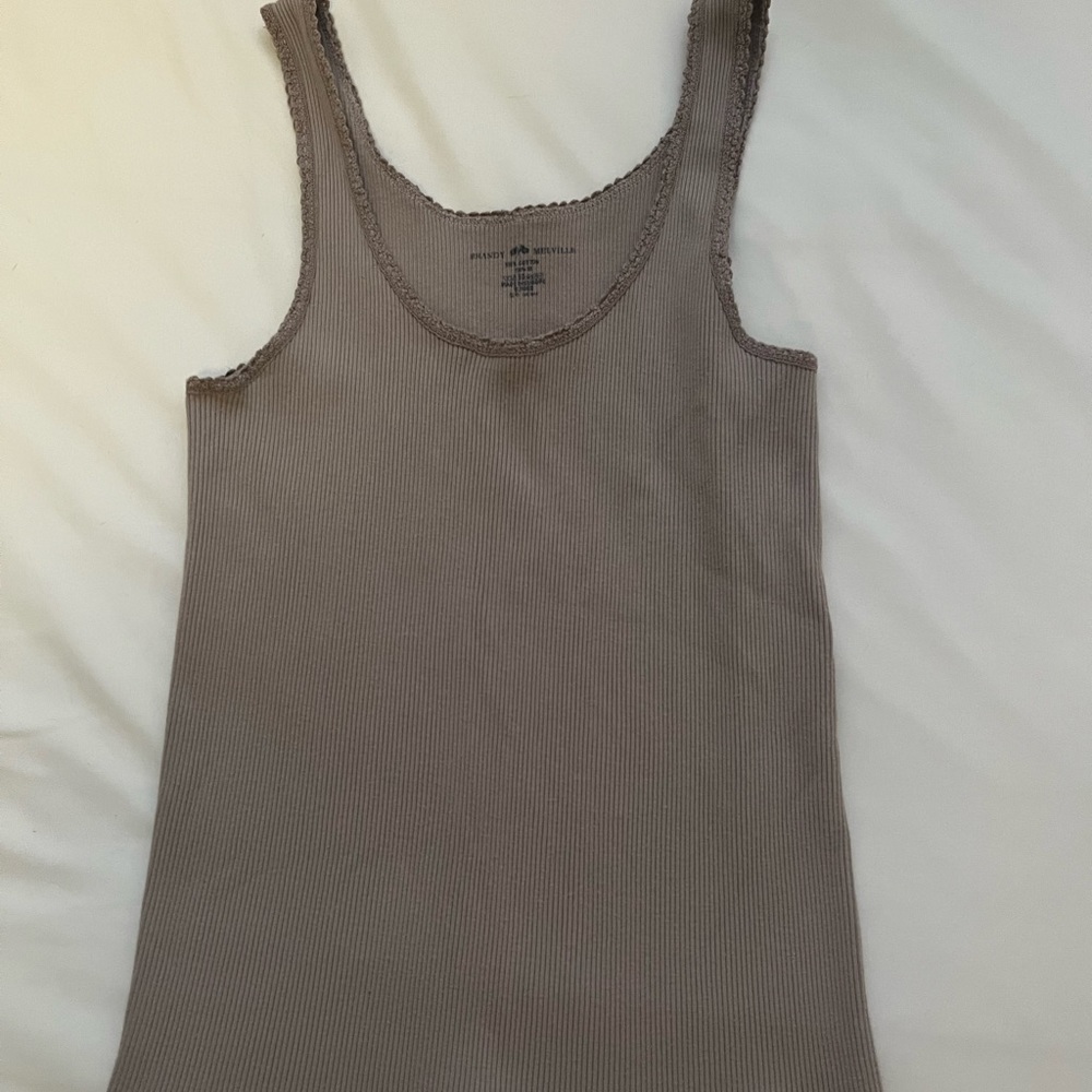 brandy melville brown tank top